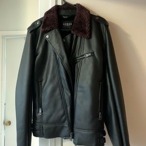 NWOT - GUESS faux Leather Jacket